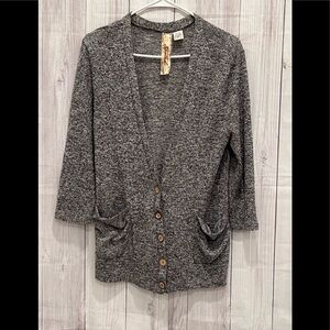 SPOILED junior gray cardigan / size XL